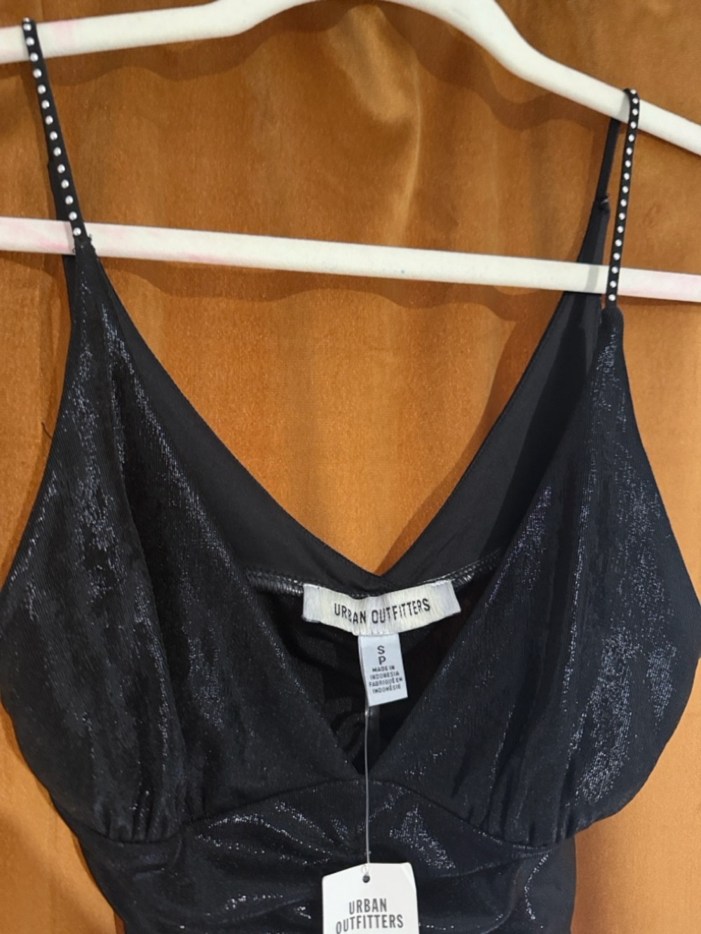 Urban Outfitters Black Shimmer Cami Dress - Picture 3 of 4